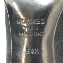 画像をギャラリービューアに読み込む, エルメス HERMES パンプス アーモンドトゥ スエード ヒール 22cm相当 ブラック【中古】