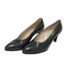 画像をギャラリービューアに読み込む, シャネル CHANEL ココマーク パンプス アーモンドトゥ サイズ35 22cm相当 ブルーブラック【中古】