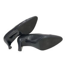 画像をギャラリービューアに読み込む, シャネル CHANEL ココマーク パンプス アーモンドトゥ サイズ35 22cm相当 ブルーブラック【中古】