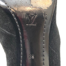 画像をギャラリービューアに読み込む, ルイ ヴィトン LOUIS VUITTON ロングブーツ ハラコ フロントジップ サイズ36 23cm相当 ブラック【中古】