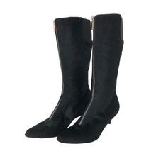 画像をギャラリービューアに読み込む, ルイ ヴィトン LOUIS VUITTON ロングブーツ ハラコ フロントジップ サイズ36 23cm相当 ブラック【中古】