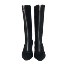 画像をギャラリービューアに読み込む, ルイ ヴィトン LOUIS VUITTON ロングブーツ ハラコ フロントジップ サイズ36 23cm相当 ブラック【中古】