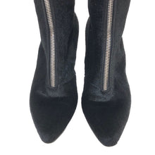 画像をギャラリービューアに読み込む, ルイ ヴィトン LOUIS VUITTON ロングブーツ ハラコ フロントジップ サイズ36 23cm相当 ブラック【中古】