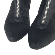 画像をギャラリービューアに読み込む, ルイ ヴィトン LOUIS VUITTON ロングブーツ ハラコ フロントジップ サイズ36 23cm相当 ブラック【中古】