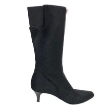 画像をギャラリービューアに読み込む, ルイ ヴィトン LOUIS VUITTON ロングブーツ ハラコ フロントジップ サイズ36 23cm相当 ブラック【中古】