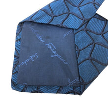 將圖片載入圖庫檢視器 フェラガモ Salvatore Ferragamo ネクタイ シルク100% ブルー【中古】【新品同様】【美品】