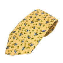 將圖片載入圖庫檢視器 フェラガモ Salvatore Ferragamo ネクタイ シルク100% イエロー 総柄 トリ柄【中古】【新品同様】【美品】