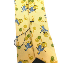 將圖片載入圖庫檢視器 フェラガモ Salvatore Ferragamo ネクタイ シルク100% イエロー 総柄 トリ柄【中古】【新品同様】【美品】