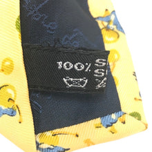 將圖片載入圖庫檢視器 フェラガモ Salvatore Ferragamo ネクタイ シルク100% イエロー 総柄 トリ柄【中古】【新品同様】【美品】