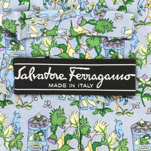 画像をギャラリービューアに読み込む, フェラガモ Salvatore Ferragamo ネクタイ シルク100% 5本セット 総柄【中古】