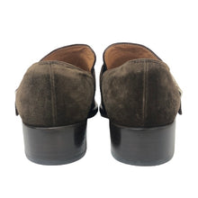 画像をギャラリービューアに読み込む, エルメス HERMES ローファー モカシン モンクストラップ スエード ブラウン 22.5cm相当【中古】