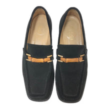 將圖片載入圖庫檢視器 グッチ GUCCI ローファー バンブービット スクエアトゥ スエード ブラック【中古】