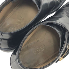 將圖片載入圖庫檢視器 グッチ GUCCI ショートブーツ ラウンドトゥ ベルトデザイン モンクストラップ ブラック 22.5cm相当【中古】