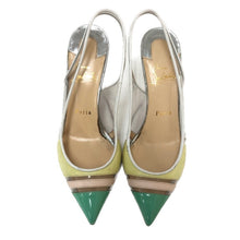 画像をギャラリービューアに読み込む, クリスチャン ルブタン Christian Louboutin バックストラップ パンプス ハイヒール サイズ37 24cm相当 マルチカラー クリア【中古】