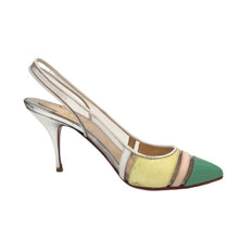 画像をギャラリービューアに読み込む, クリスチャン ルブタン Christian Louboutin バックストラップ パンプス ハイヒール サイズ37 24cm相当 マルチカラー クリア【中古】