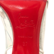 画像をギャラリービューアに読み込む, クリスチャン ルブタン Christian Louboutin バックストラップ パンプス ハイヒール サイズ37 24cm相当 マルチカラー クリア【中古】