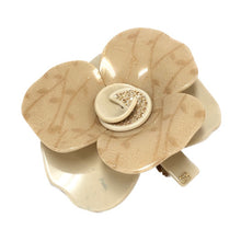 画像をギャラリービューアに読み込む, アレクサンドル ドゥ パリ ALEXANDRE DE PARIS バレッタ 髪留め ヘアアクセサリー カメリア ベージュ【中古】