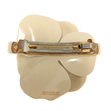 画像をギャラリービューアに読み込む, アレクサンドル ドゥ パリ ALEXANDRE DE PARIS バレッタ 髪留め ヘアアクセサリー カメリア ベージュ【中古】