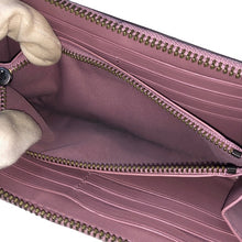 画像をギャラリービューアに読み込む, コーチ COACH ラウンドファスナー 長財布 58059 ダスティパープル系【中古】