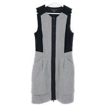 画像をギャラリービューアに読み込む, アルマーニエクスチェンジ ARMANI EXCHANGE ノースリーブ ワンピース サイズ4 M相当 モノトーン【中古】