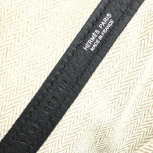 画像をギャラリービューアに読み込む, エルメス HERMES ガーデンパーティPM Y刻 シルバー金具 トートバッグ ブラック【中古】【美品】