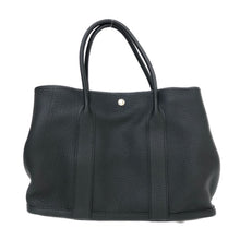 画像をギャラリービューアに読み込む, エルメス HERMES ガーデンパーティPM Y刻 シルバー金具 トートバッグ ブラック【中古】【美品】
