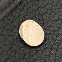 画像をギャラリービューアに読み込む, エルメス HERMES ガーデンパーティPM Y刻 シルバー金具 トートバッグ ブラック【中古】【美品】
