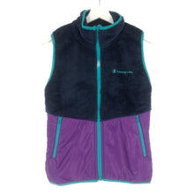 将图片加载到图库查看器,チャンピオン Champion ジップベスト スクリプトロゴ Sサイズ CW WG602 ネイビー【中古】【新品同様】【美品】