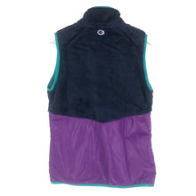 将图片加载到图库查看器,チャンピオン Champion ジップベスト スクリプトロゴ Sサイズ CW WG602 ネイビー【中古】【新品同様】【美品】