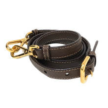 画像をギャラリービューアに読み込む, プラダ PRADA メッシュハンドル リボン 2wayショルダーバッグ ハンドバッグ カーキ系【中古】