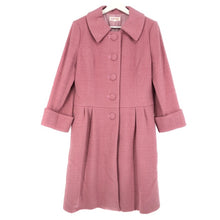 画像をギャラリービューアに読み込む, ユキトリイ YUKI TORII ロングコート アンゴラ混 サイズ40 L相当 ピンク【中古】