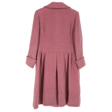 画像をギャラリービューアに読み込む, ユキトリイ YUKI TORII ロングコート アンゴラ混 サイズ40 L相当 ピンク【中古】