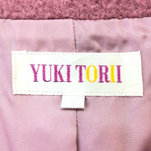 画像をギャラリービューアに読み込む, ユキトリイ YUKI TORII ロングコート アンゴラ混 サイズ40 L相当 ピンク【中古】