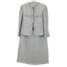 Load image into Gallery viewer, ユキトリイ YUKI TORII スカートスーツ ジャケット スカート セットアップ サイズ42 大きいサイズ XL相当 ライトブルー【中古】