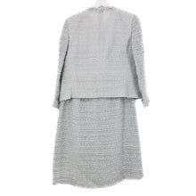 Load image into Gallery viewer, ユキトリイ YUKI TORII スカートスーツ ジャケット スカート セットアップ サイズ42 大きいサイズ XL相当 ライトブルー【中古】