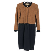 画像をギャラリービューアに読み込む, マリーグレイ MARIE GRAY ニット ワンピース サイズ8 ブラウン ネイビー【中古】