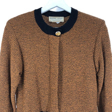 画像をギャラリービューアに読み込む, マリーグレイ MARIE GRAY ニット ワンピース サイズ8 ブラウン ネイビー【中古】