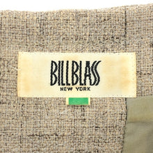 画像をギャラリービューアに読み込む, ビルブラス bill blass ワンピース 7分袖 肩パッド入り サイズ9A3 M相当 ベージュ系【中古】