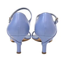 画像をギャラリービューアに読み込む, フェラガモ Salvatore Ferragamo アンクルストラップ リボンサンダル サイズ6ハーフ 24cm相当 ブルー系【中古】