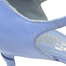 画像をギャラリービューアに読み込む, フェラガモ Salvatore Ferragamo アンクルストラップ リボンサンダル サイズ6ハーフ 24cm相当 ブルー系【中古】