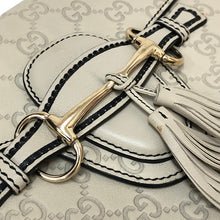 画像をギャラリービューアに読み込む, グッチ GUCCI エミリー グッチシマ チェーン ショルダーバッグ 295402 アイボリー【中古】