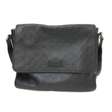 將圖片載入圖庫檢視器 グッチ GUCCI グッチシマ メッセンジャーバッグ ショルダーバッグ 223665 ブラック【中古】