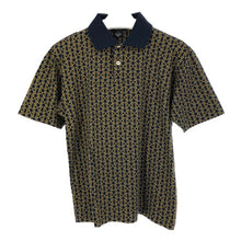 画像をギャラリービューアに読み込む, グッチ GUCCI ポロシャツ カットソー 半袖 綿100% M相当 ネイビー 総柄【中古】