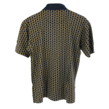 画像をギャラリービューアに読み込む, グッチ GUCCI ポロシャツ カットソー 半袖 綿100% M相当 ネイビー 総柄【中古】