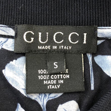 画像をギャラリービューアに読み込む, グッチ GUCCI ポロシャツ カットソー 半袖 綿100% M相当 ブルー 総柄【中古】
