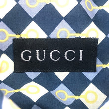 將圖片載入圖庫檢視器 グッチ GUCCI 半袖シャツ ボタンダウン 綿100% M相当 ブルー 系 総柄【中古】