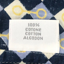 將圖片載入圖庫檢視器 グッチ GUCCI 半袖シャツ ボタンダウン 綿100% M相当 ブルー 系 総柄【中古】