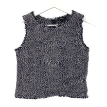 画像をギャラリービューアに読み込む, セオリー Theory ノースリーブブラウス ツイードトップス サイズ0 7号相当 8108209 892 700 ネイビー ピンク【中古】