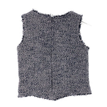 画像をギャラリービューアに読み込む, セオリー Theory ノースリーブブラウス ツイードトップス サイズ0 7号相当 8108209 892 700 ネイビー ピンク【中古】