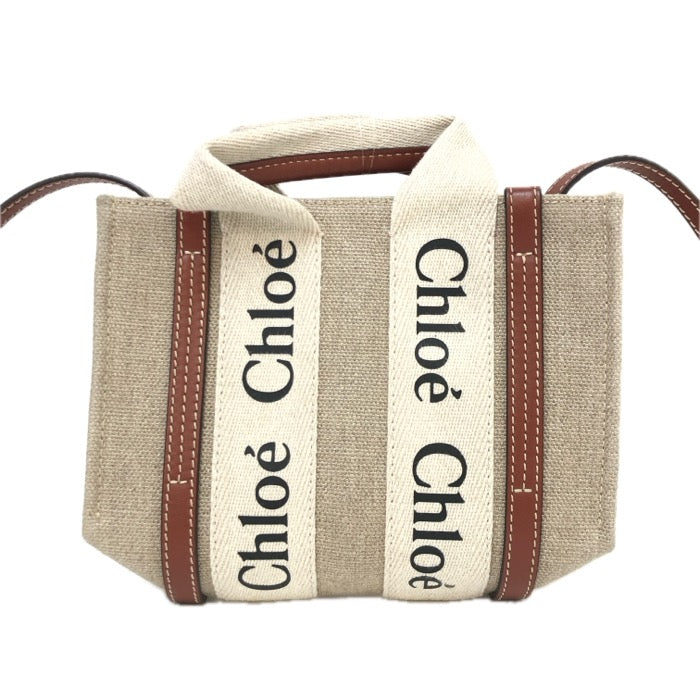クロエ Chloe Woody 2way ミニトートバッグ ショルダーバッグ
